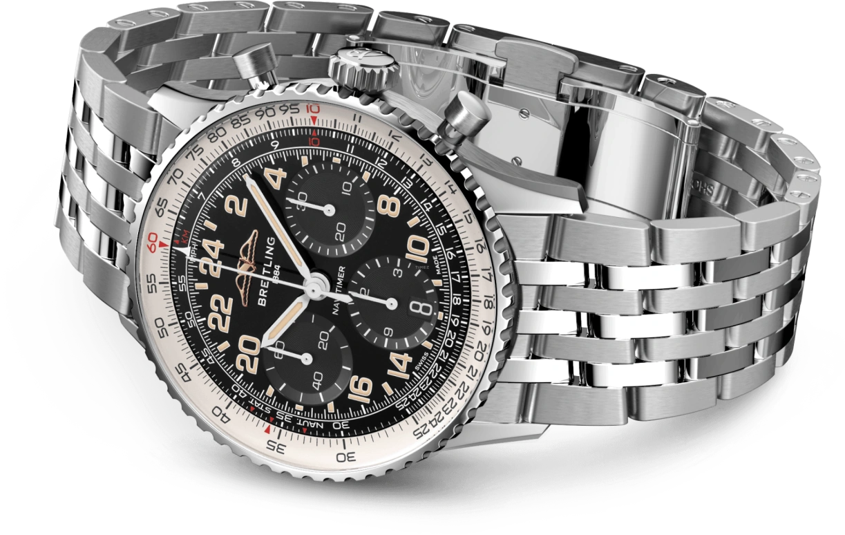 Breitling,Navitimer 41mm,41mm,Stainless Steel,Luminous,Black,Handwound,70hours,In-house Caliber,PB02301A1B1A1