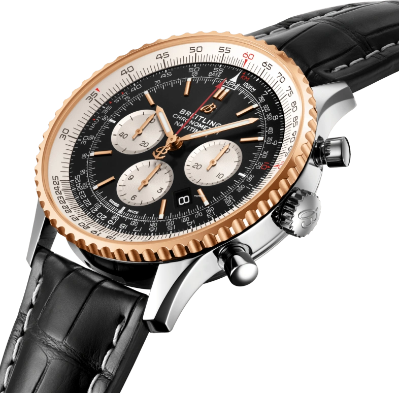 Breitling,Navitimer 46mm,46mm,Stainless Steel,Black,Automatic,Chronograph,Day,UB0127211B1P2