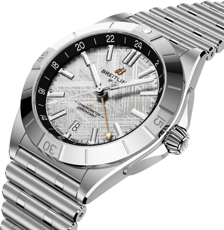 Breitling,Chronomat 40mm,40mm,Stainless Steel,Platinum,Grey,Automatic,Day,Dule Time,P323982A1F1A1