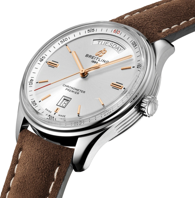 Breitling,Premier 40mm,40mm,Stainless Steel,Silver,Automatic,Date,Day,A45340211G1X3