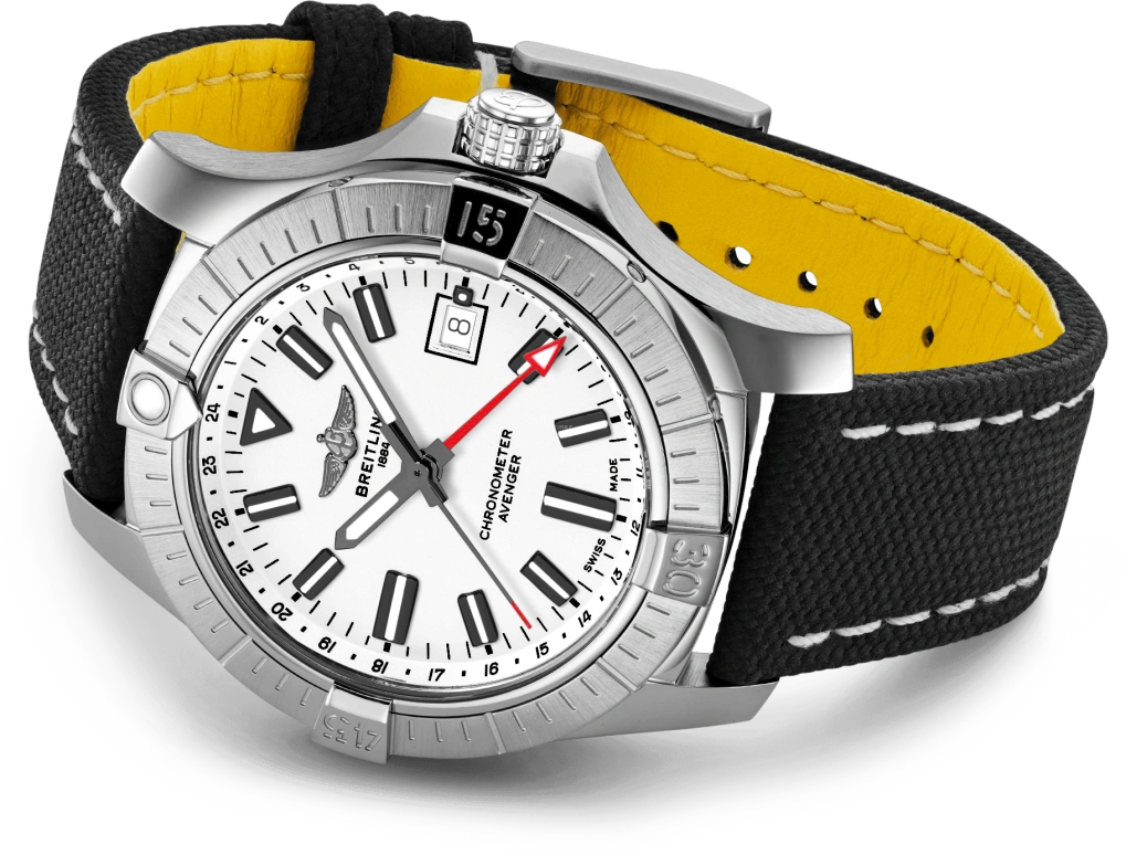 Breitling,Avenger 43mm,43mm,Stainless Steel,White,Automatic,Date,42hours,A32397101A1X1