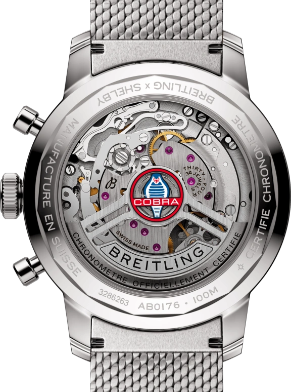 Breitling,Top Time 41mm,41mm,Stainless Steel,Blue,Automatic,Chronograph,Sapphire,Crystal Glass,AB01763A1C1A1