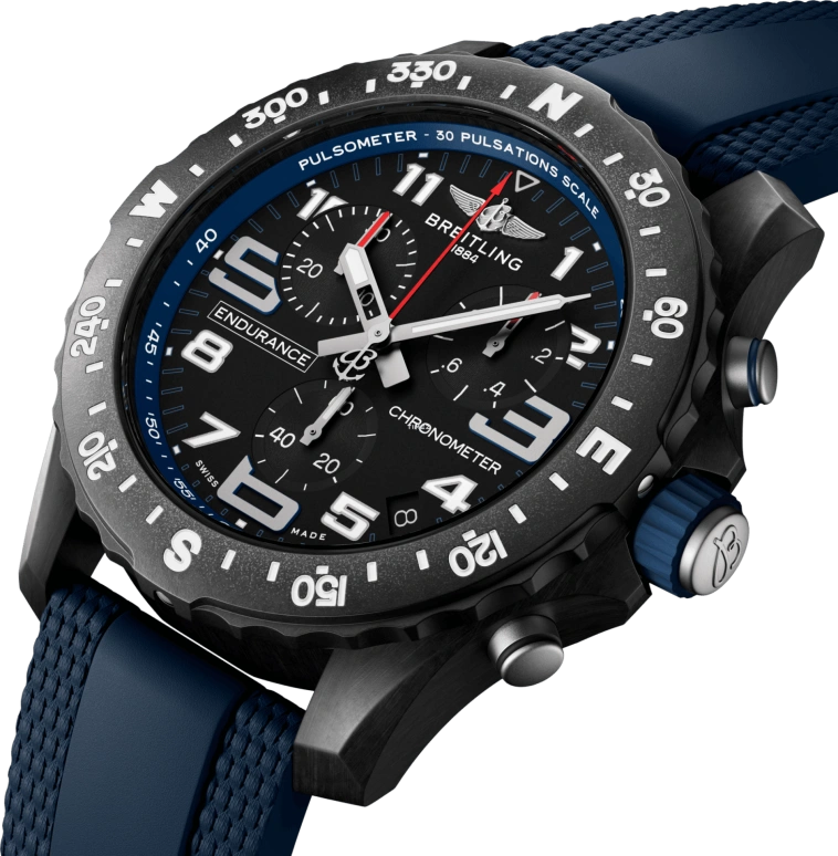 Breitling,Endurance Pro 44mm,44mm,Titaplast,Black,Quartz,Chronograph,Day,X82310D51B1S2