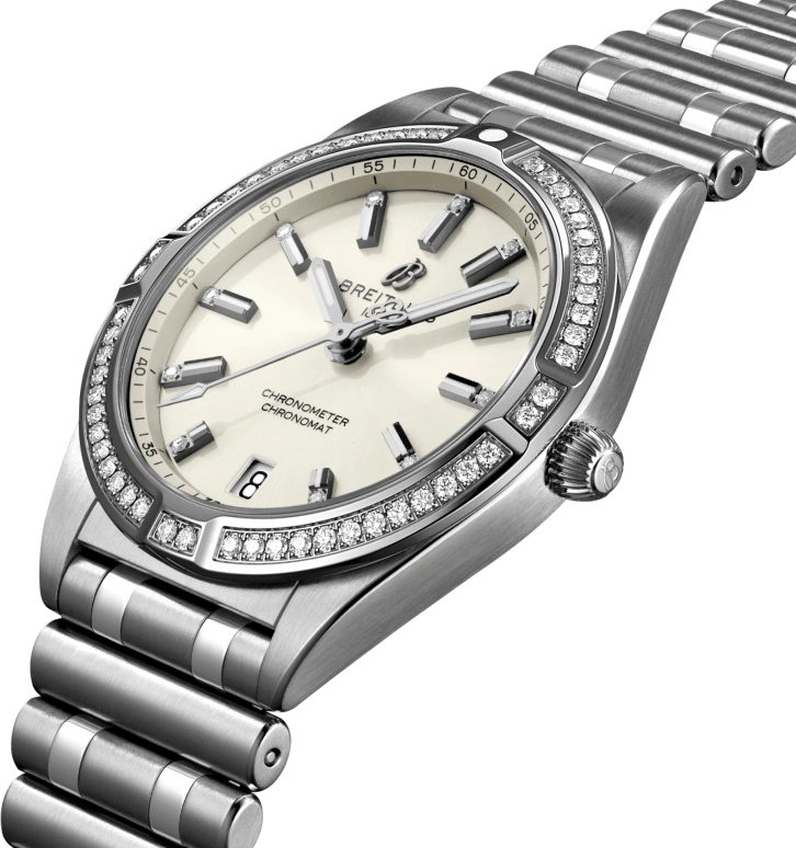 Breitling,Chronomat 32mm,32mm,Stainless Steel,White,Quartz,Day,26280hours,A77310591A1A1