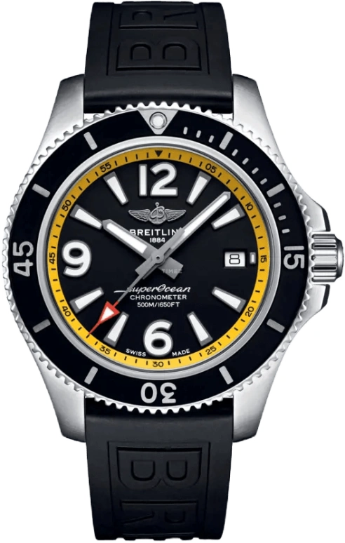 Breitling,Superocean 42mm,42mm,Stainless Steel,Black,Automatic,Chronograph,Date,Anti-magnetic,A17366D71B1S1