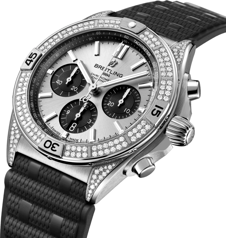 Breitling,Chronomat 42mm,42mm,Stainless Steel,Silver,Automatic,Chronograph,Day,AB0134721G1S2