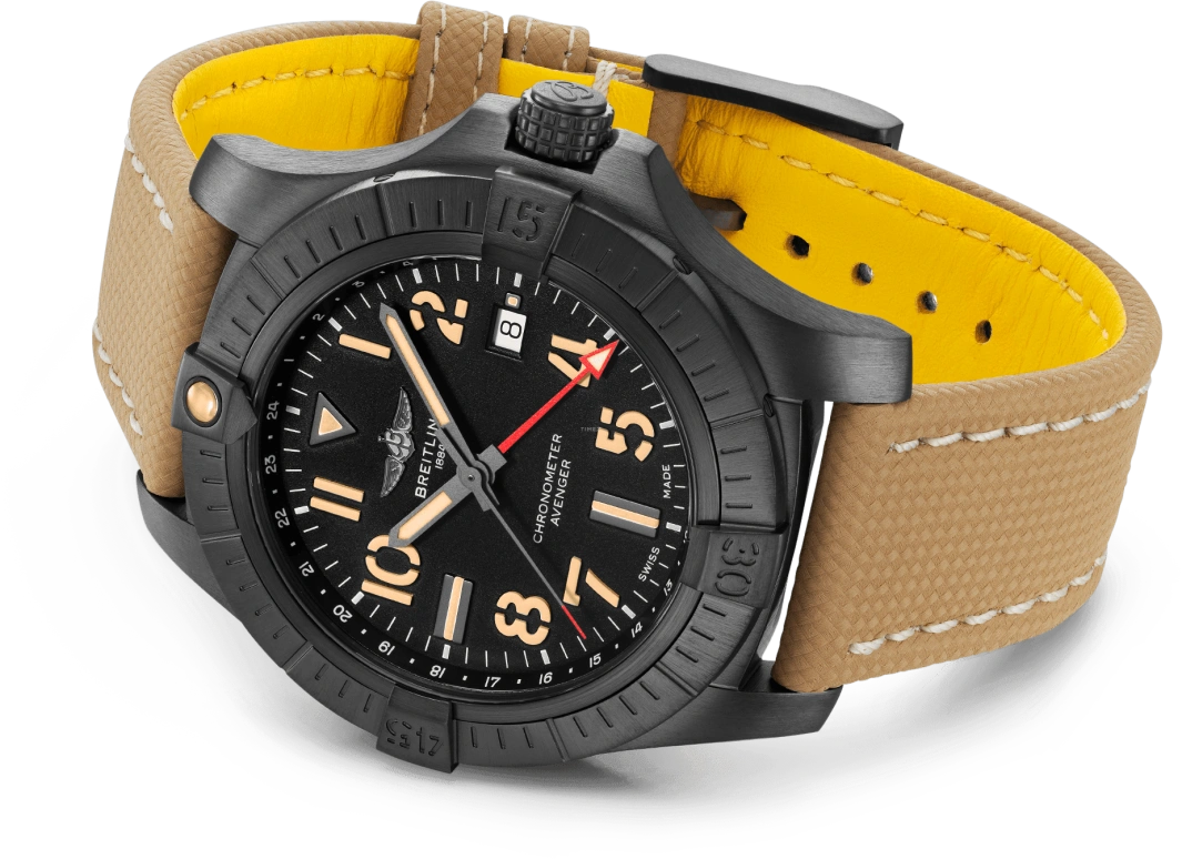 Breitling,Avenger 45mm,45mm,Titanium,Black,Automatic,Date,42hours,V32395101B1X1