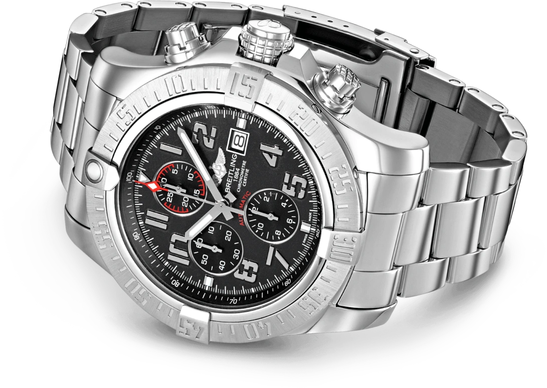 Breitling,Avenger 48mm,48mm,Stainless Steel,Black,Automatic,Chronograph,Date,Compass,A13371111B2A1