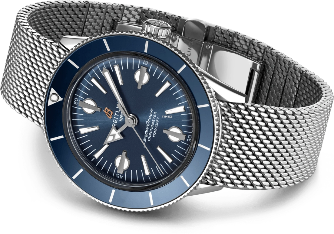 Breitling,Superocean Heritage 42mm,42mm,Stainless Steel,Blue,Automatic,42hours,In-house Caliber,A10370161C1A1