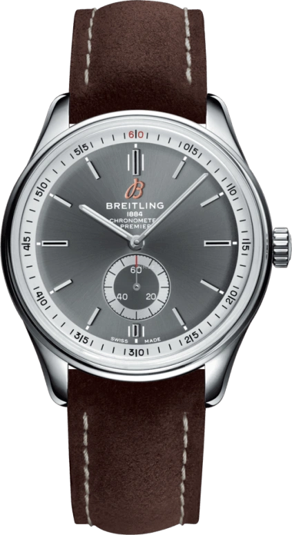 Breitling,Premier 40mm,40mm,Stainless Steel,Grey,Automatic,Chronograph,Date,A37340351B1X2