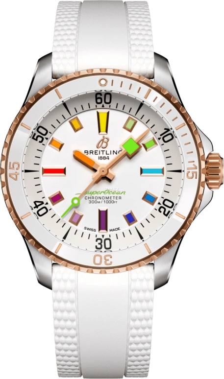 Breitling,Superocean 36mm,36mm,Stainless Steel,White,Automatic,40hours,In-house Caliber,U17377211A1S1