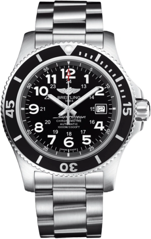 Breitling,Superocean 44mm,44mm,Stainless Steel,Black,Automatic,Chronograph,Date,Anti-magnetic,A17392D71B1A1