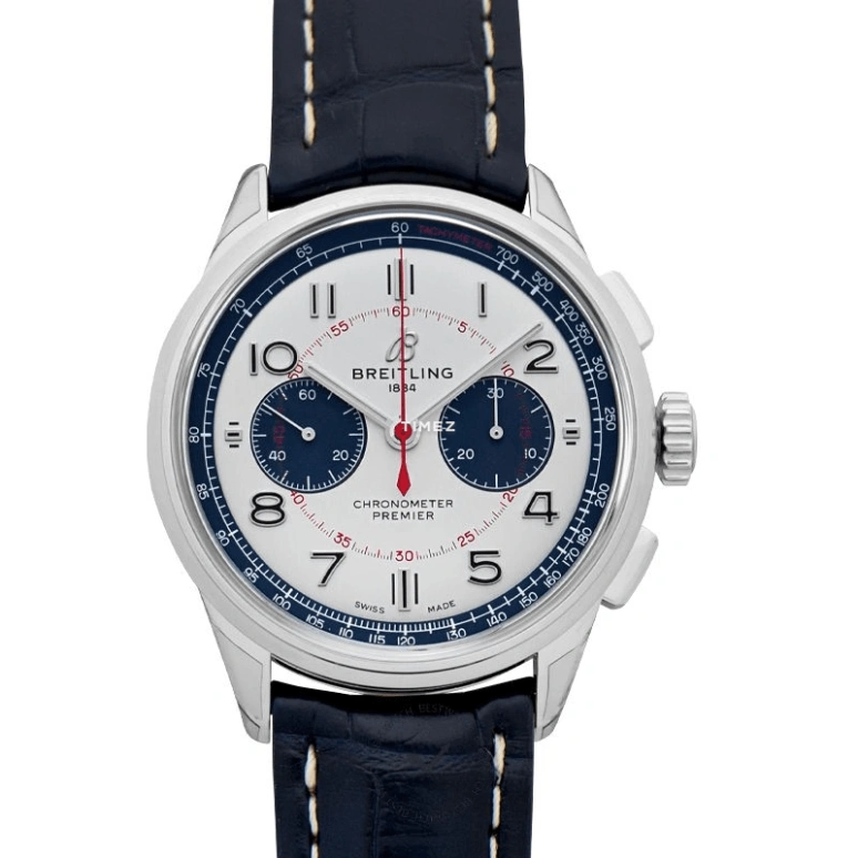 Breitling,Premier 42mm,42mm,Stainless Steel,Silver,Automatic,Chronograph,70hours,AB0118A71G1P2