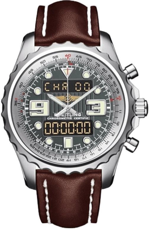 Breitling,Chronospace 48mm,48mm,Stainless Steel,Grey,Quartz,Chronograph,Perpetual Calendar,Date,Day,In-house Caliber,Round,A7836534,A7836534/F551/443X
