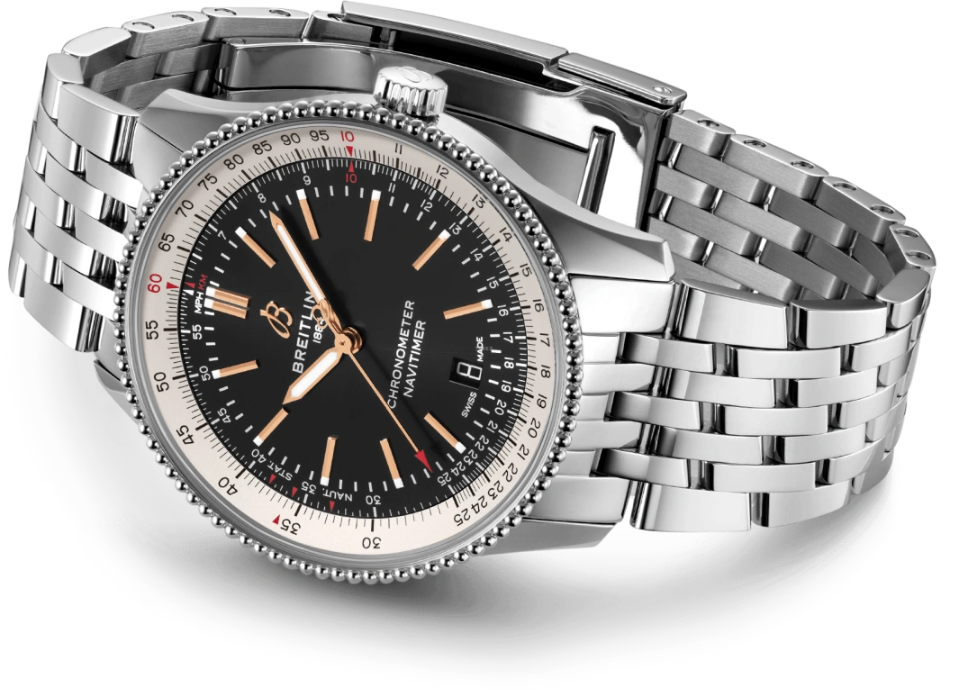 Breitling,Navitimer 41mm,41mm,Stainless Steel,Black,Automatic,Chronograph,Date,Anti-magnetic,A17326211B1A1
