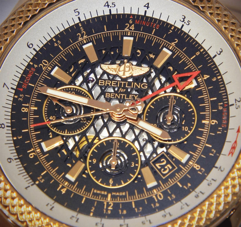 Breitling,Breitling for Bentley 49mm,49mm,Rose Gold,Black,Automatic,Chronograph,Day,Dule Time,RB043112,RB043112/BC70/761P