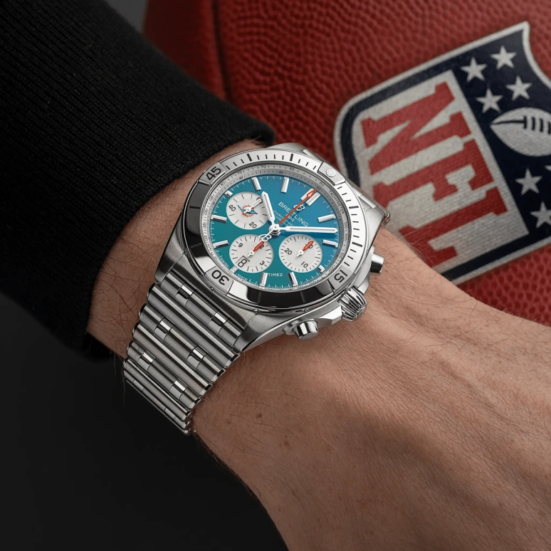 Breitling,Chronomat 42mm,42mm,Stainless Steel,Blue,Automatic,Chronograph,Day,AB01342B1L2A1