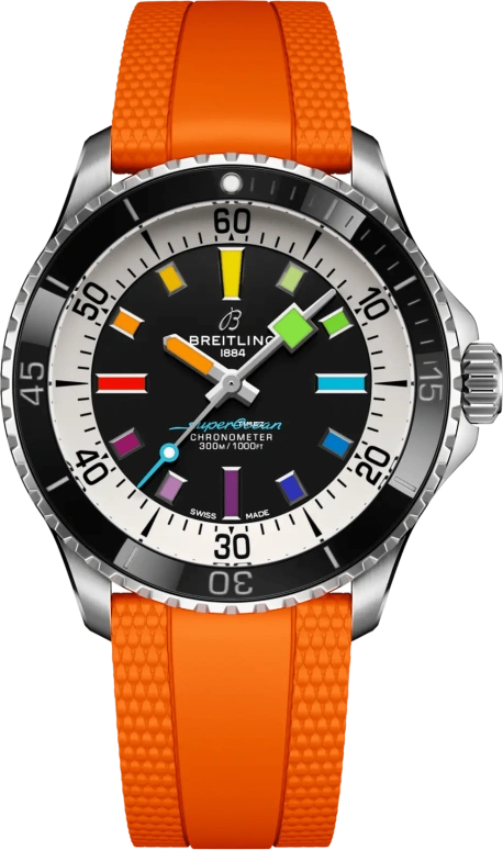 Breitling,Superocean 42mm,42mm,Stainless Steel,Black,Automatic,38hours,In-house Caliber,A17375211B2S3