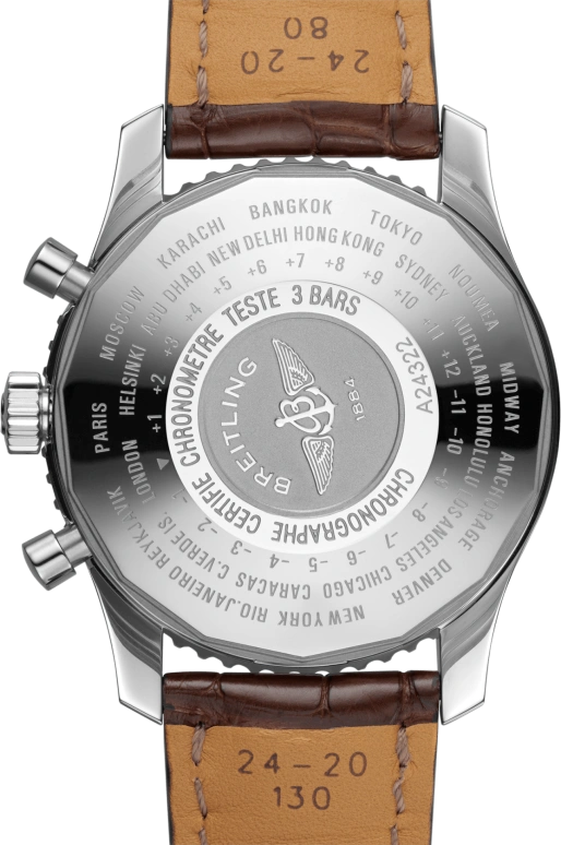 Breitling,Navitimer 46mm,46mm,Stainless Steel,Silver,Automatic,Chronograph,Date,A24322121G1P1