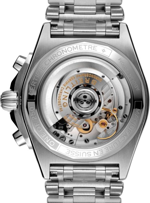 Breitling,Chronomat 42mm,42mm,Stainless Steel,Blue,Automatic,Chronograph,Day,Column Wheel,AB01344A1C1A1