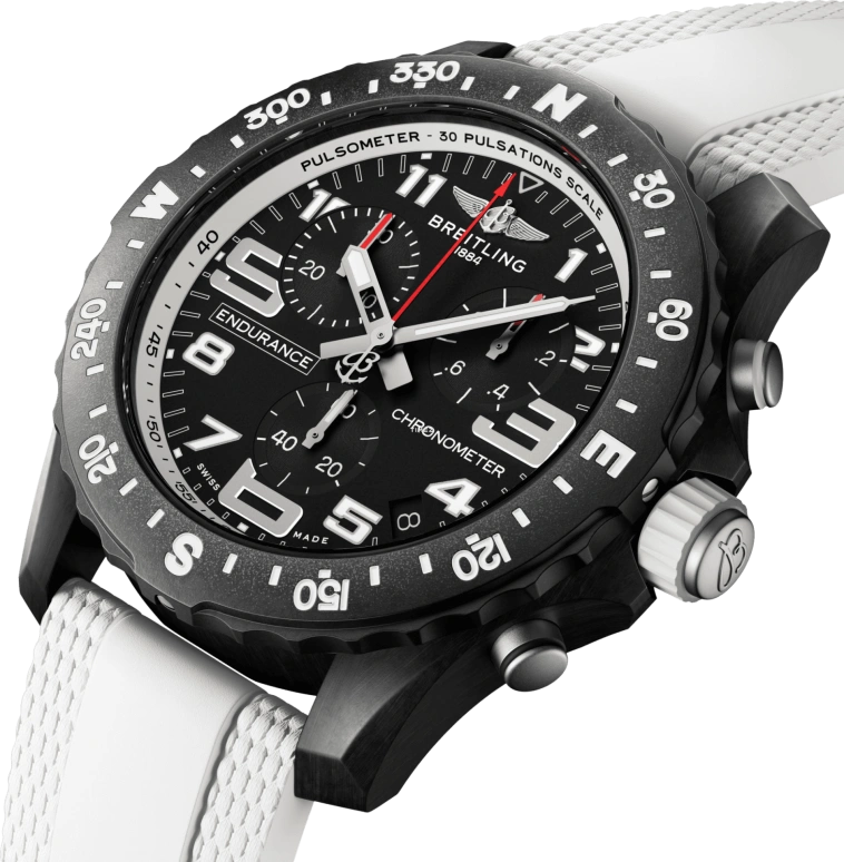 Breitling,Endurance Pro 44mm,44mm,Titaplast,Black,Quartz,Chronograph,Day,X82310A71B1S2