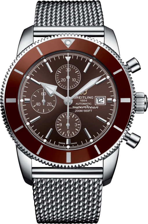 Breitling,Superocean Heritage 46mm,46mm,Stainless Steel,Bronze,Automatic,Chronograph,Date,Compass,A13312331Q1A1