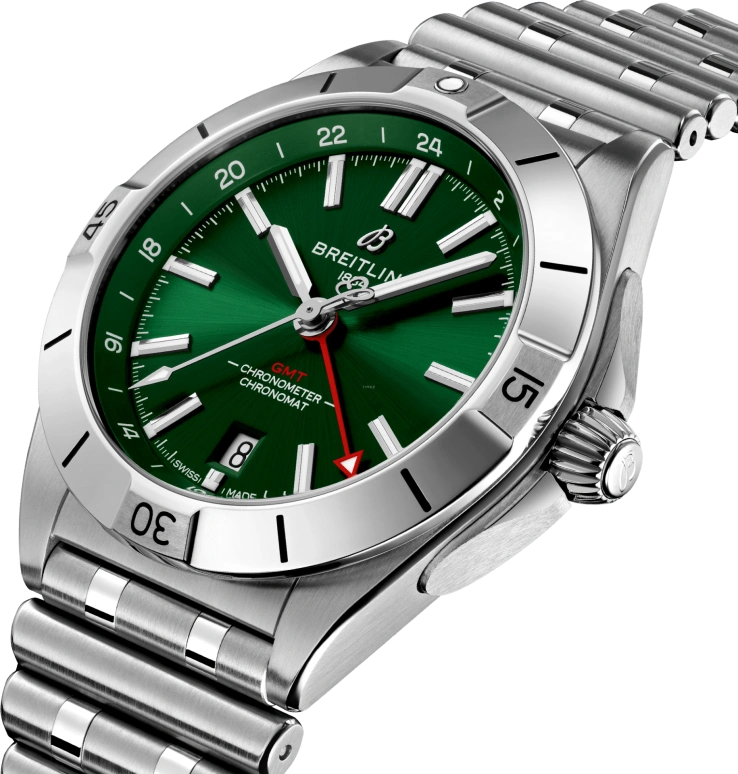 Breitling,Chronomat 40mm,40mm,Stainless Steel,Luminous,Green,Automatic,42hours,In-house Caliber,A32398101L1A1
