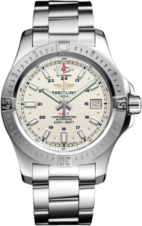 Breitling,Colt 41mm,41mm,Stainless Steel,Black,Automatic,Chronograph,Date,Anti-magnetic,A1731311,A1731311/G820/182A