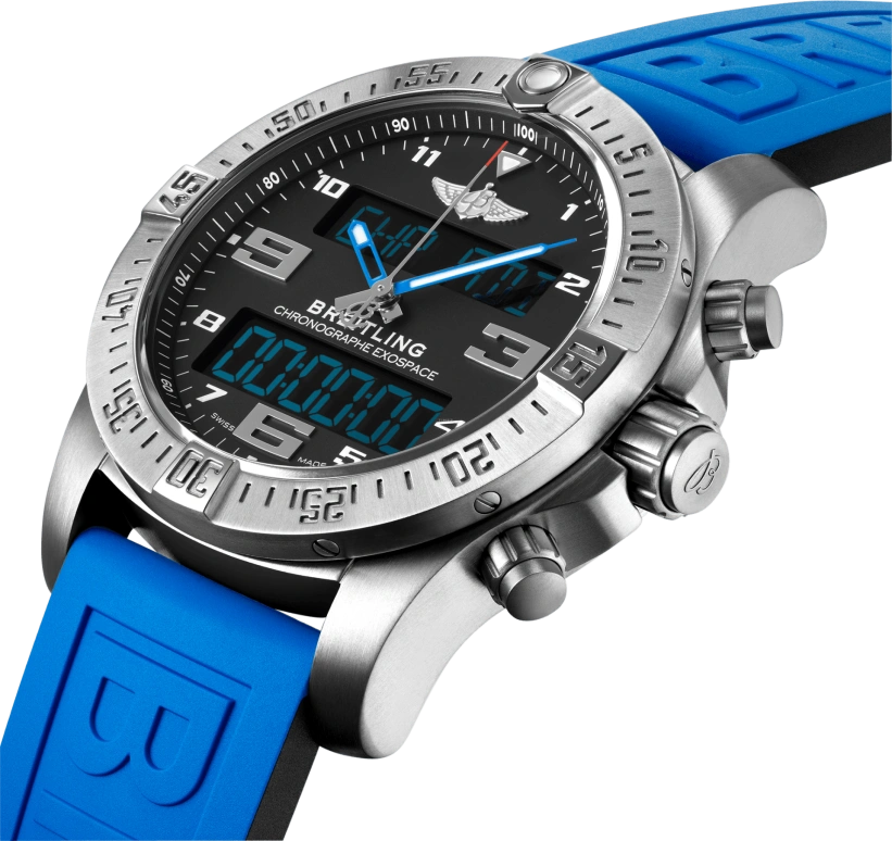 Breitling,Exospace 46mm,46mm,Titanium,Black,Quartz,Countdown,Chronograph,Perpetual Calendar,Month,In-house Caliber,Sapphire,EB5510H21B1S1