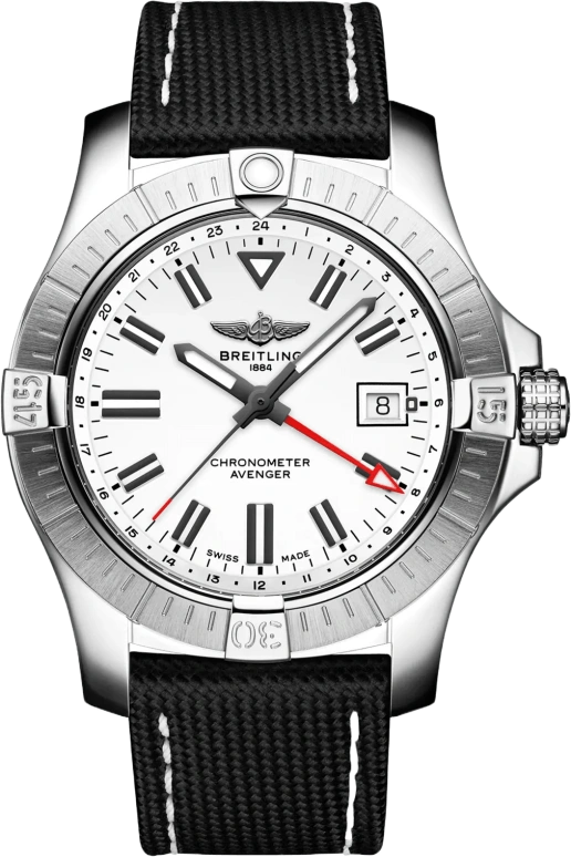 Breitling,Avenger 43mm,43mm,Stainless Steel,White,Automatic,Date,42hours,A32397101A1X2