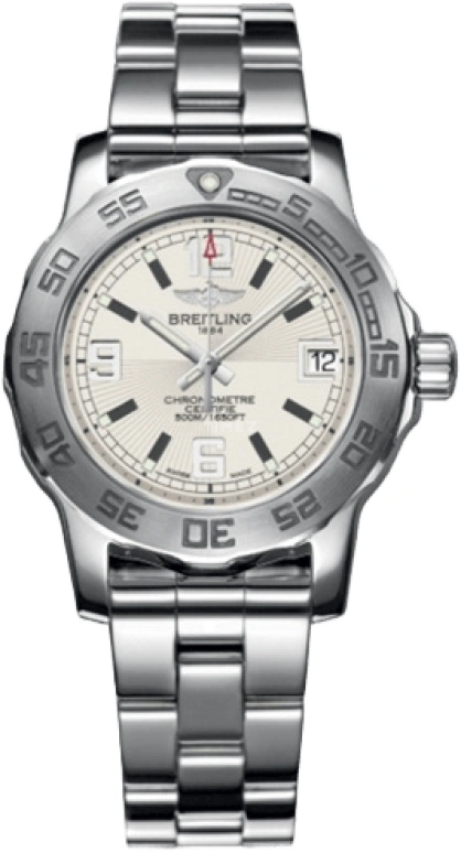 Breitling,Colt 33mm,33mm,Stainless Steel,White,Quartz,Date,26280hours,A7738711,A7738711/G744/158A