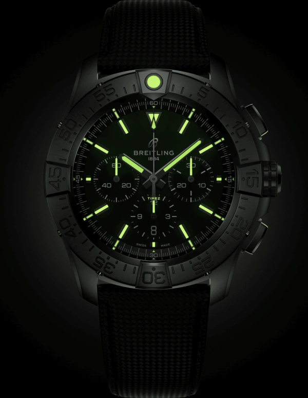 Breitling,Avenger 46mm,46mm,Titanium,Black,Automatic,Chronograph,Day,EB0148101B1X1
