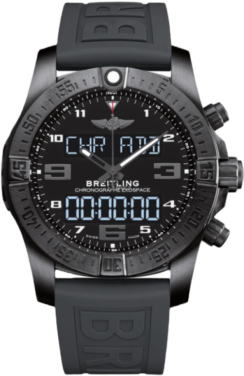 Breitling,Exospace 46mm,46mm,Titanium,Black,Quartz,Countdown,Chronograph,Perpetual Calendar,Month,In-house Caliber,Sapphire,Crystal Glass,VB5510H1,VB5510H1/BE45/263S/V20DSA.4