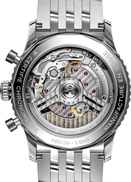 Breitling,Navitimer 41mm,41mm,Stainless Steel,White,Automatic,Chronograph,Day,AB0139A71G1A1