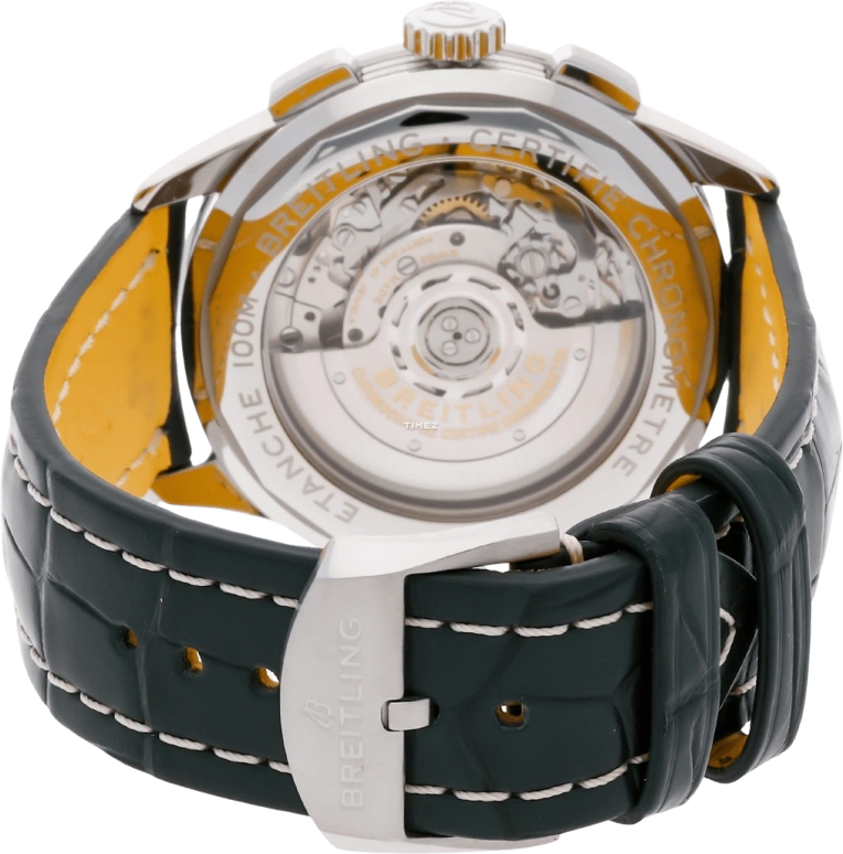 Breitling,Premier 42mm,42mm,Stainless Steel,Green,Automatic,Chronograph,Day,AB0118221L1P2