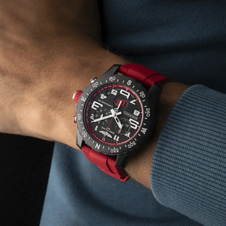 Breitling,Endurance Pro 44mm,44mm,Titaplast,Black,Quartz,Chronograph,Day,X823101M1B1S1