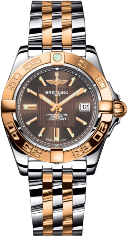 Breitling,Galactic 32mm,32mm,Rose Gold,Stainless Steel,Bronze,Brown,Quartz,Day,26280hours,C71356L2,C71356L2/Q581/367C