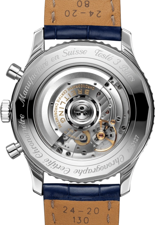 Breitling,Navitimer 46mm,46mm,Stainless Steel,Blue,Automatic,Chronograph,Day,AB0127211C1P1