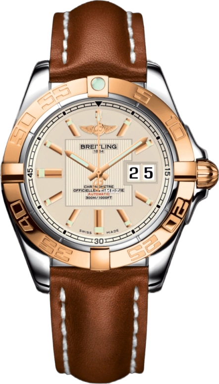Breitling,Galactic 41mm,41mm,Stainless Steel,Rose Gold,Silver White,Automatic,42hours,In-house Caliber,C49350L2,C49350L2.G701.425X.A18BA.1