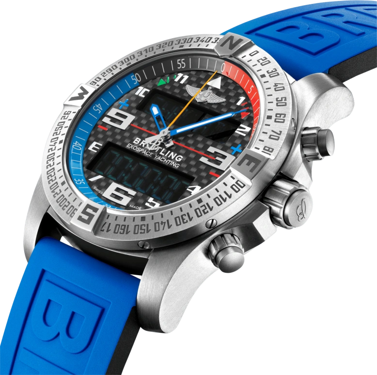 Breitling,Exospace 46mm,46mm,Titanium,Black,Quartz,Countdown,Chronograph,Perpetual Calendar,Month,In-house Caliber,Sapphire,Crystal Glass,EB5512221B1S1
