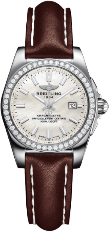 Breitling,Galactic 29mm,29mm,Stainless Steel,White,Quartz,Day,In-house Caliber,A7234853,A7234853/A784/484X/A12BA.1