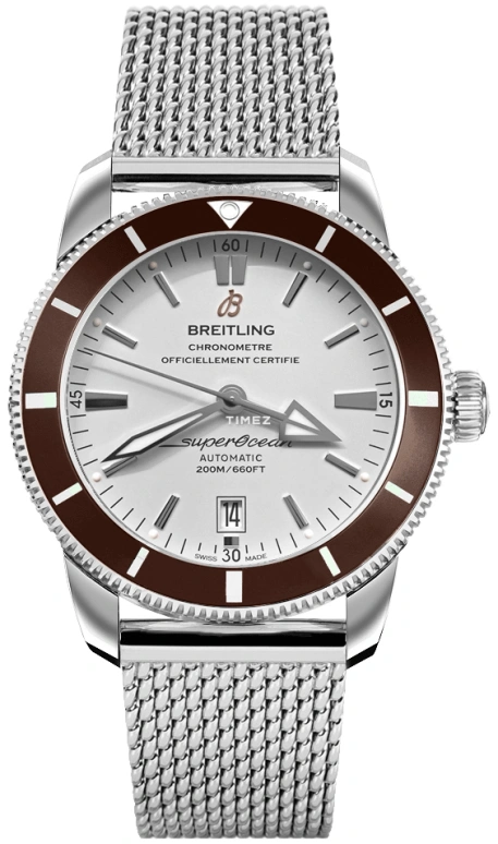 Breitling,Superocean Heritage 42mm,42mm,Stainless Steel,Silver,Automatic,Day,70hours,AB201033,AB201033/G827/154A