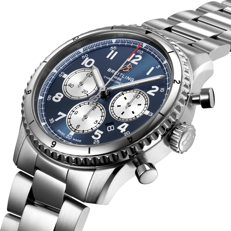 Breitling,Classic AVI 43mm,43mm,Stainless Steel,Automatic,70hours,In-house Caliber,AB0119131C1A1