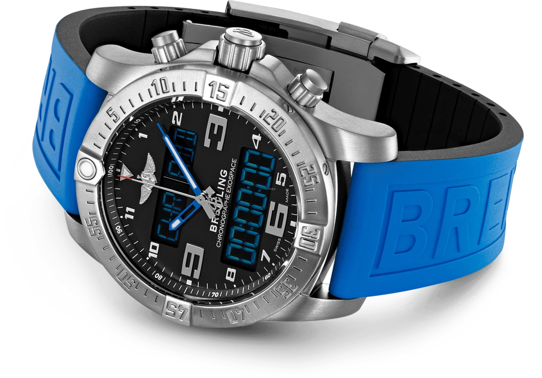 Breitling,Exospace 46mm,46mm,Titanium,Black,Quartz,Countdown,Chronograph,Perpetual Calendar,Month,In-house Caliber,Sapphire,EB5510H21B1S1