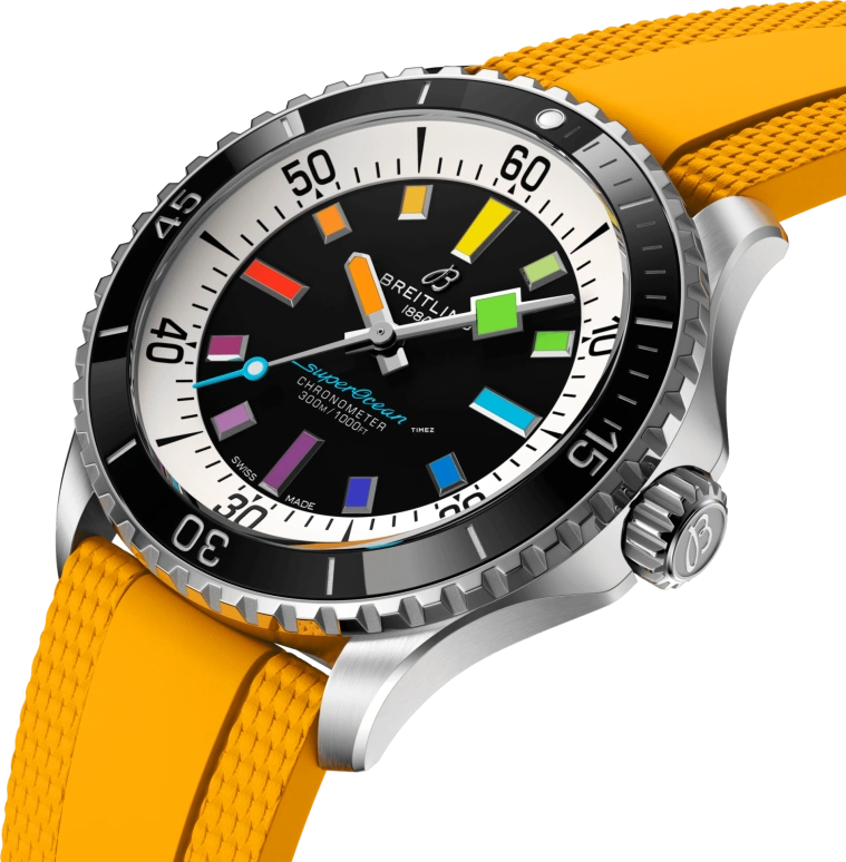 Breitling,Superocean 42mm,42mm,Stainless Steel,Black,Automatic,40hours,In-house Caliber,A17375211B2S4