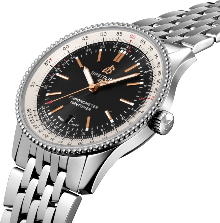 Breitling,Navitimer 41mm,41mm,Stainless Steel,Black,Automatic,Chronograph,Date,Anti-magnetic,A17326211B1A1