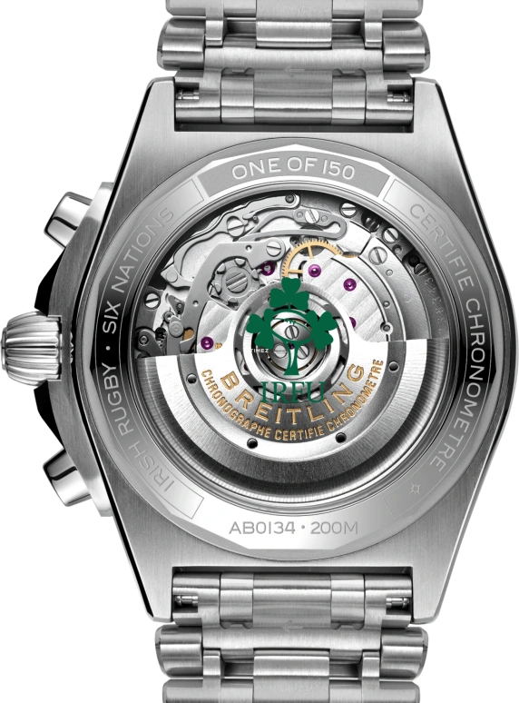 Breitling,Superocean 42mm,42mm,Stainless Steel,Green,Automatic,Chronograph,Day,AB0134A91L1A1