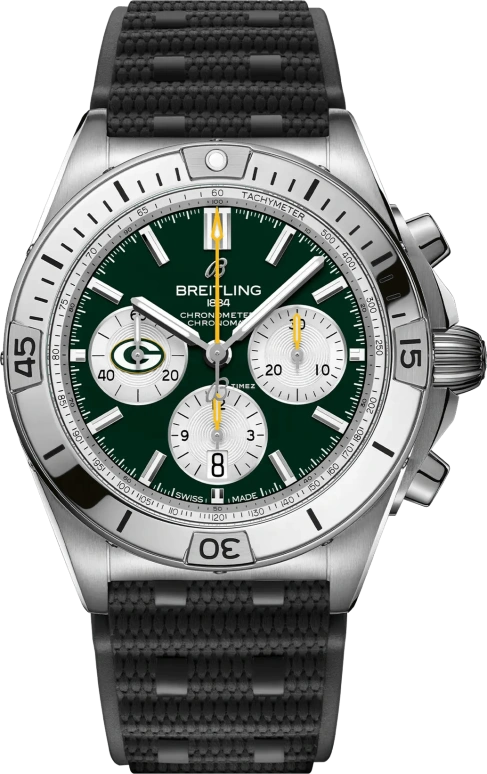 Breitling,Chronomat 42mm,42mm,Stainless Steel,Green,Automatic,Chronograph,Day,AB01342B1L1S1