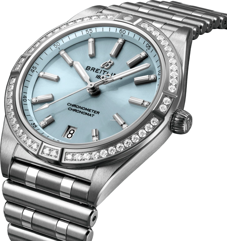 Breitling,Other 36mm,36mm,Stainless Steel,Blue,Automatic,Day,Sapphire,Crystal Glass,G10380591C1G1