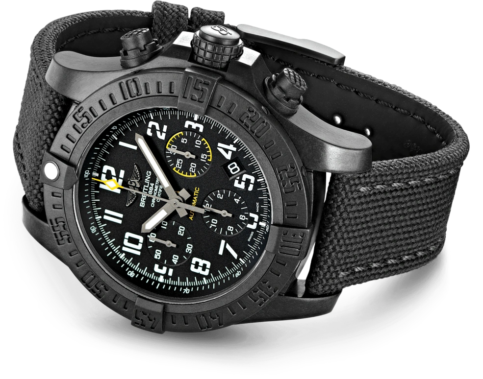 Breitling,Avenger 45mm,45mm,Titaplast,Black,Automatic,Chronograph,Date,Column Wheel,XB0180E41B1W1
